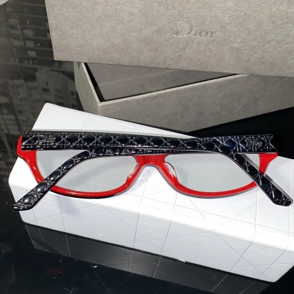 Authentic Christian Dior Logo Cannage Eyewear Sunglasses w/Lens - Picture 4 of 13